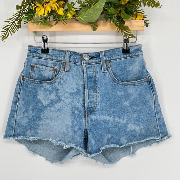 Levis Blue Acid 501 Jean Denim Shorts no size see measurement - Picture 1 of 6